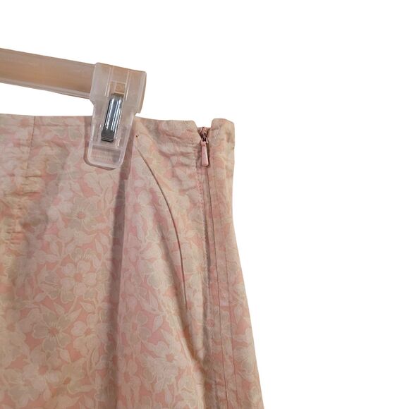 Banana Republic sz 12 Petite Pink Floral Skort Summer Vacation Cruse Clothing - Picture 3 of 5